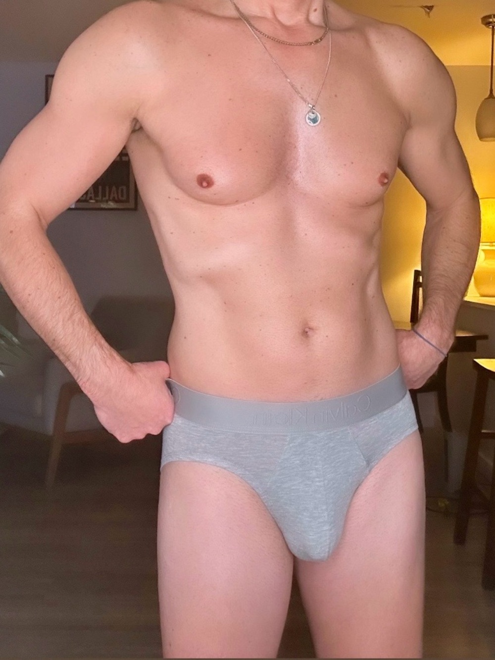Calvin Klein I Ultra Soft Modal Hip Brief in  Grey Heather (Small)